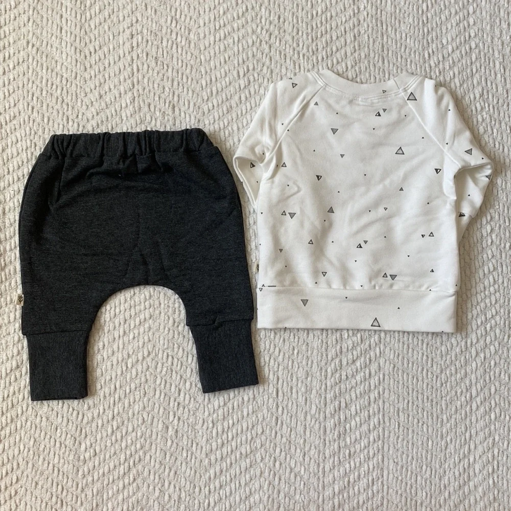 Babysprouts | Raglan Sweatshirt + French Terry Slim Harems Sweatpants